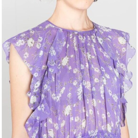 Ulla Johnson Caterina Dress - Iris 100% Silk Size 6 - Picture 12 of 13